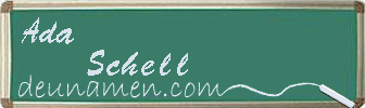 Ada Schell Visitenkarte